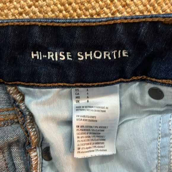 American Eagle 360 Super Stretch Hi-Rise Shortie Size 4 - Picture 4 of 4